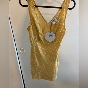 Yellow Poladot Dress from Princess Polly